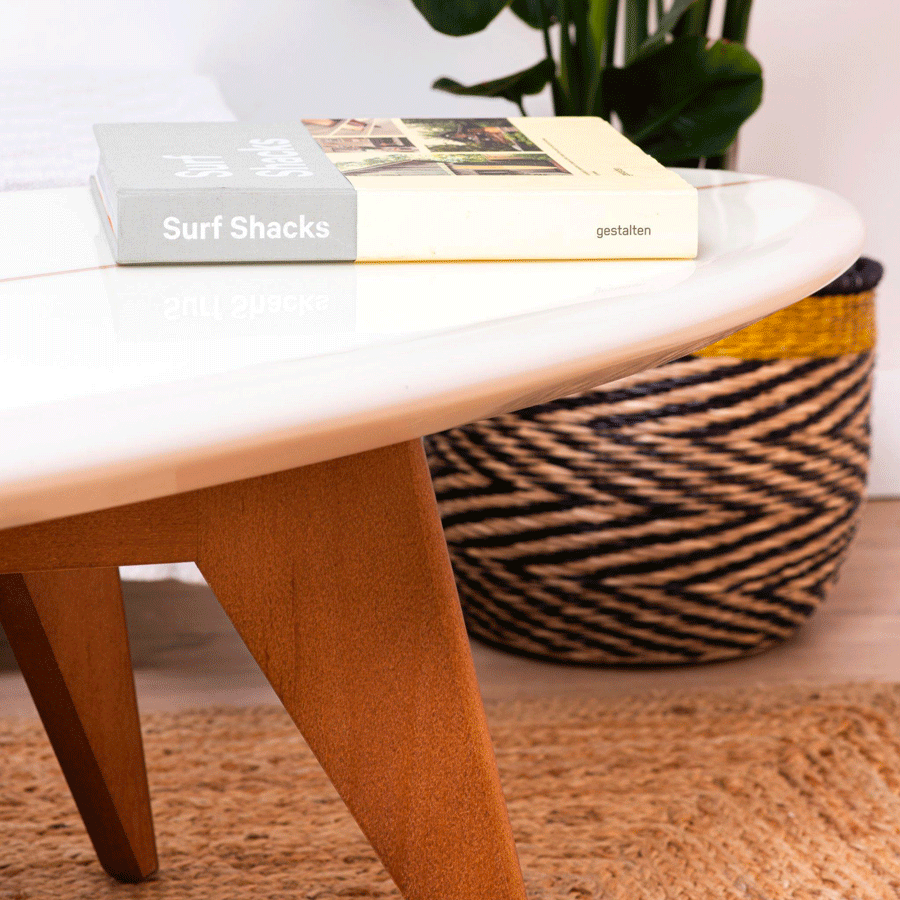 Surfboard Coffee Table SALTY Home TheOneXL Indoek Book