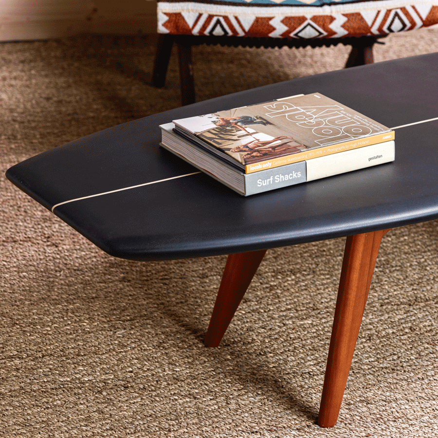 Mid century modern coffee table deals black