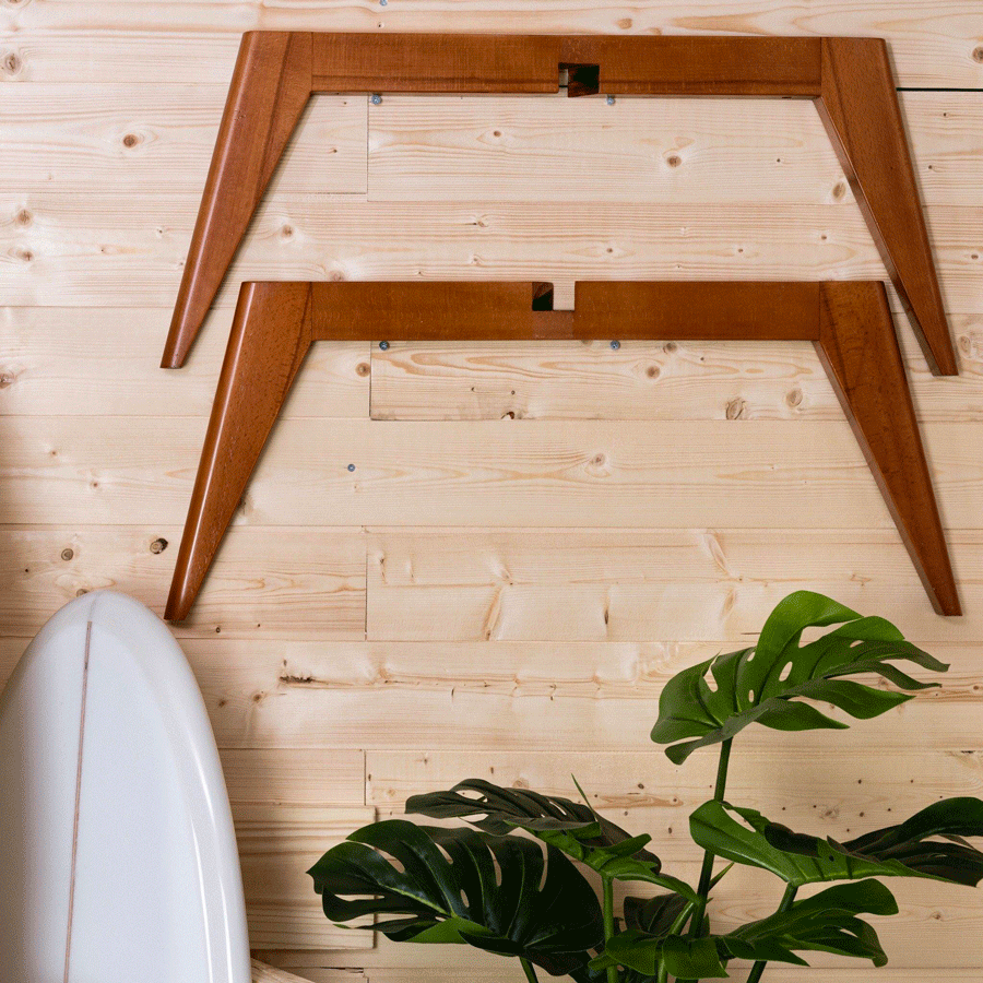 Showroom salty home surfboard coffee table