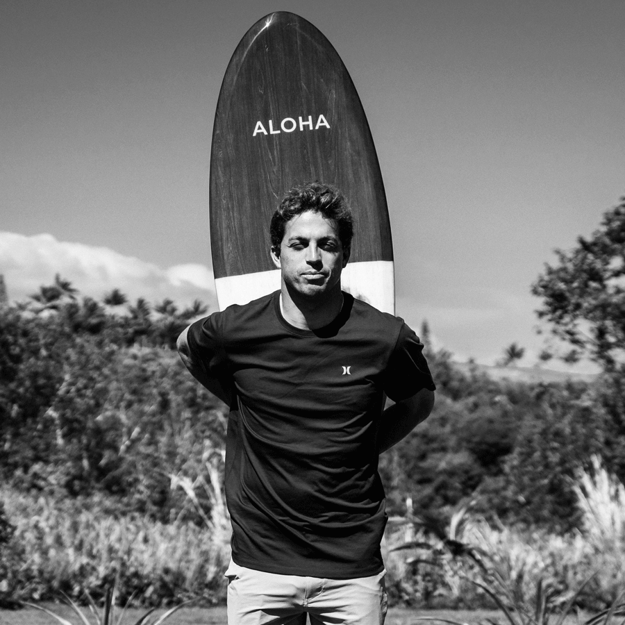 kai lenny salty home aloha surfboard coffee table